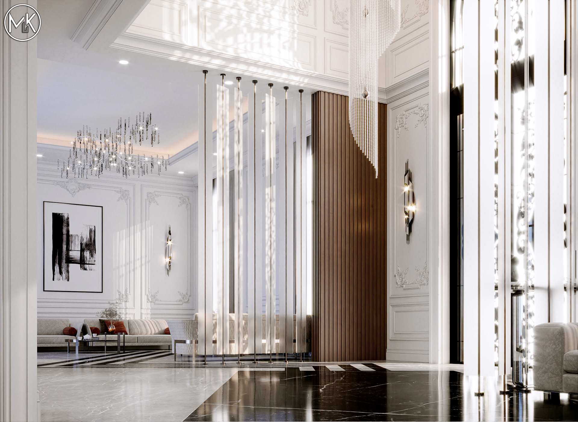 新古典别墅设计丨卡塔尔多哈丨Muhamed Khaled-11