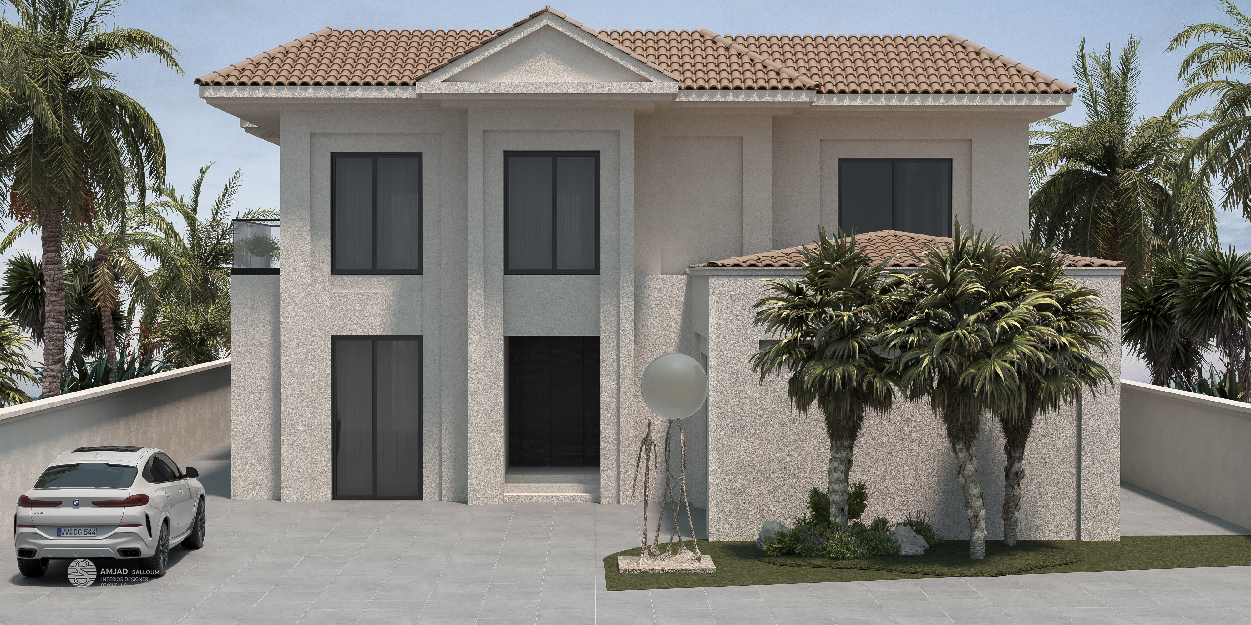 JUMEIRAH GOLF STATE 私人别墅室内设计丨阿联酋迪拜丨Amjad Salloum 室内设计工作室-10