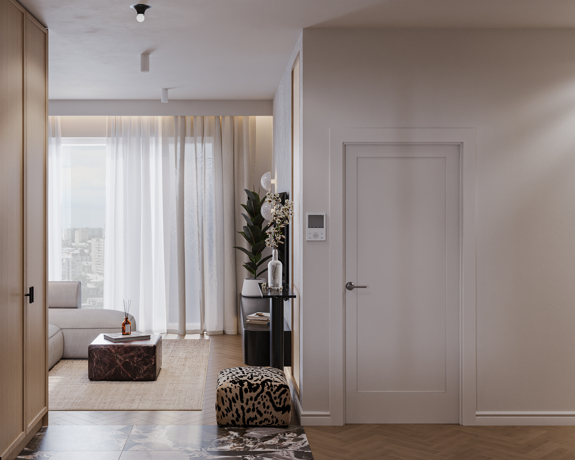 3D Visualization - Korso - 93 m2-1