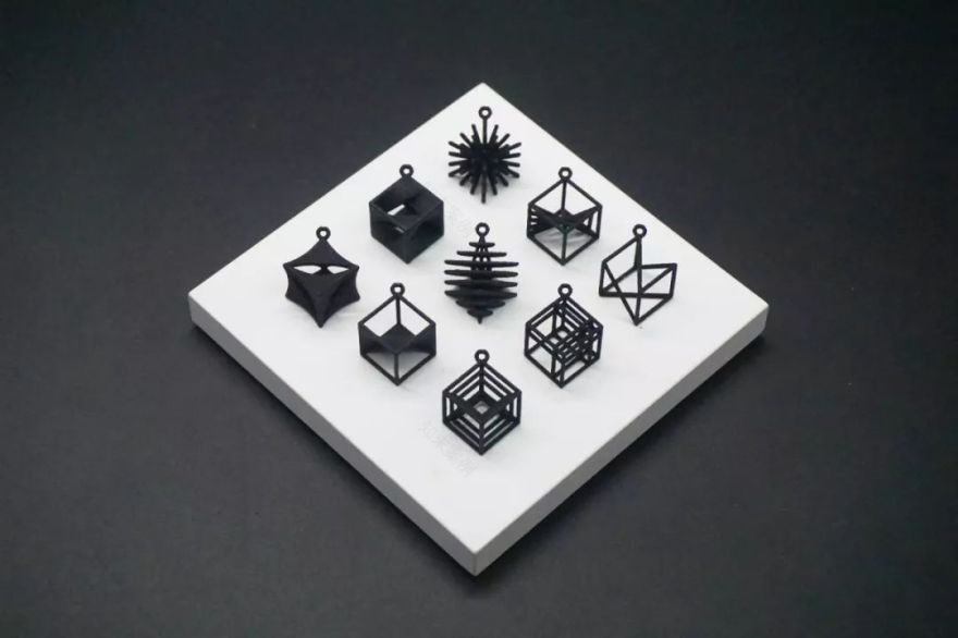 3D 打印的立方体魅力——CUBE 系列耳坠-1