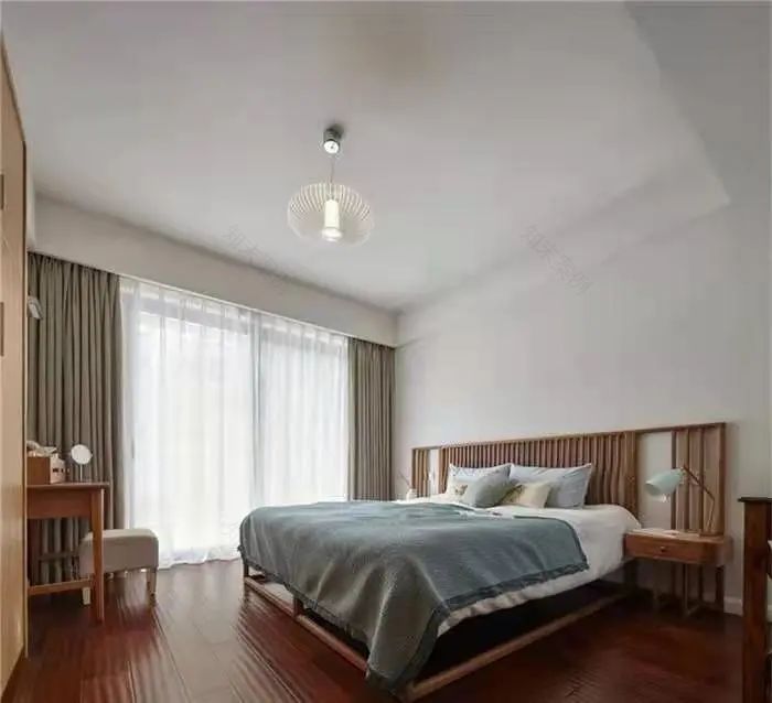 新中式卧房设计 | 壁画、板式床头墙与整洁床头墙的雅致融合-20