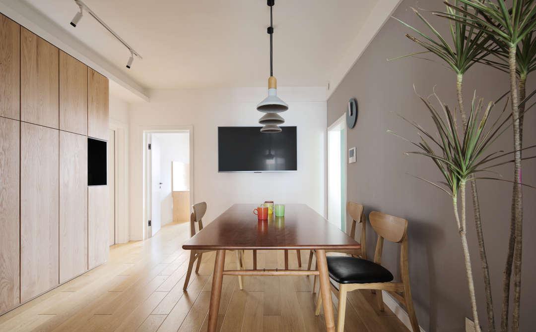 四居室无客厅设计 | 功能齐全,环保实木定制-4