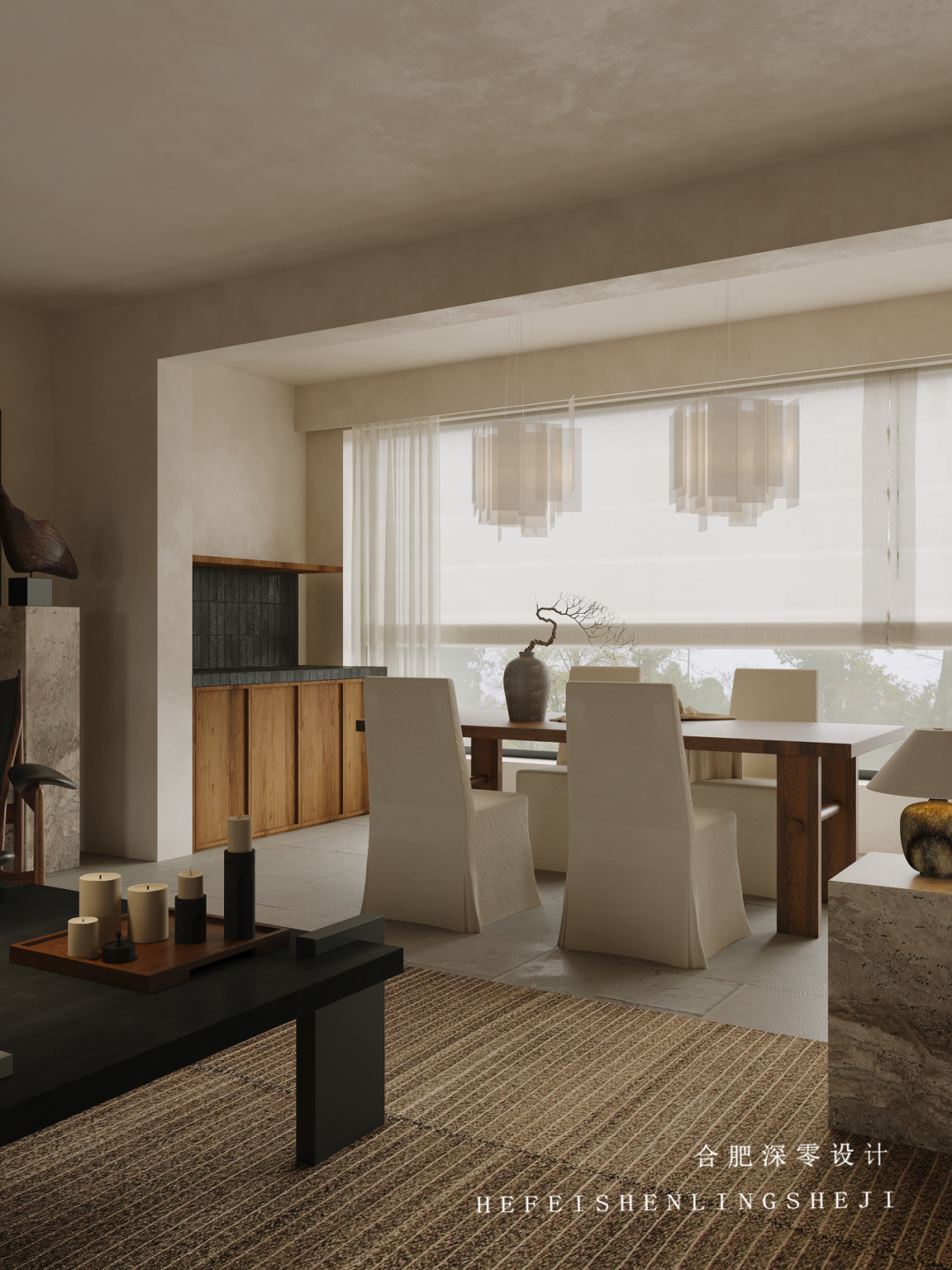 【置地中心】196㎡流变的生命力丨中国合肥丨深零设计-5
