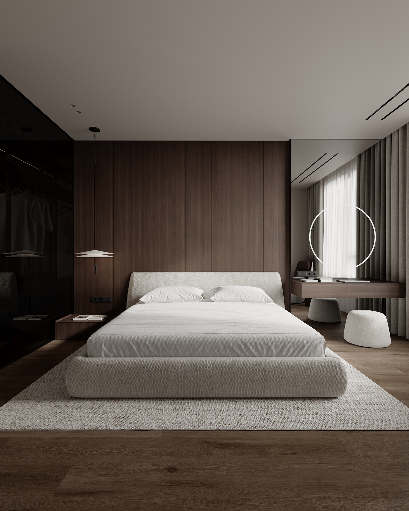 胡桃木灰调空间-27