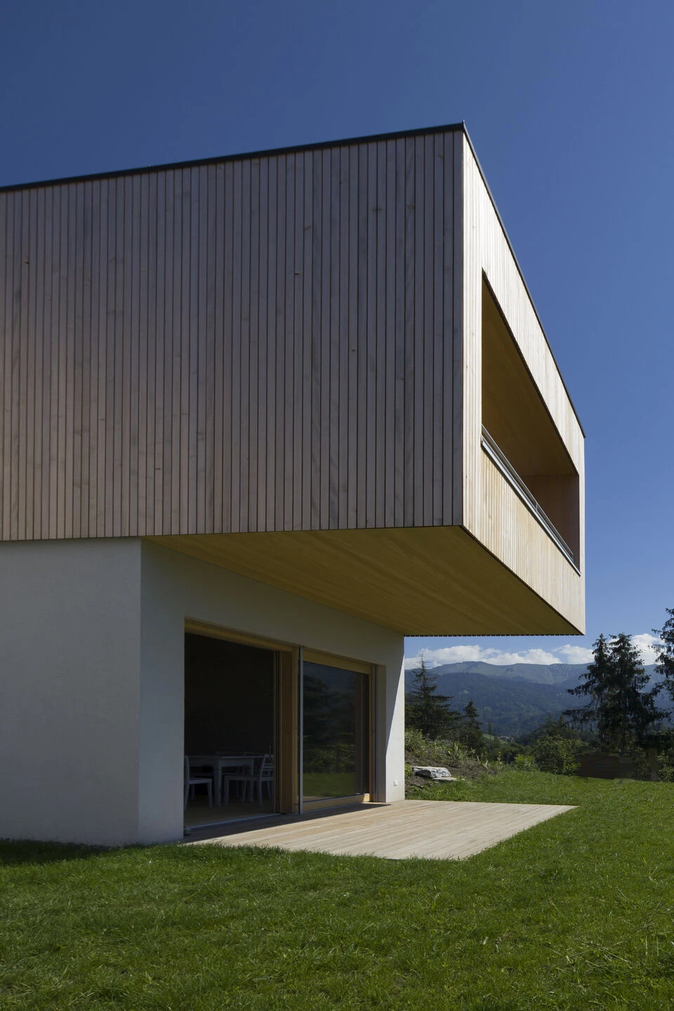 奥地利 Y-House | 混凝土基底与木结构融合的开放式空间设计-9