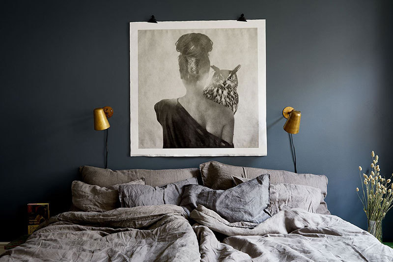 斯德哥尔摩黑白公寓,绿植细节打造舒适空间-20