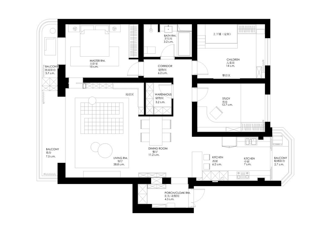 简约三居室设计-47