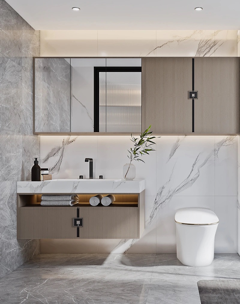 现代轻奢风 136㎡无主灯新家-11