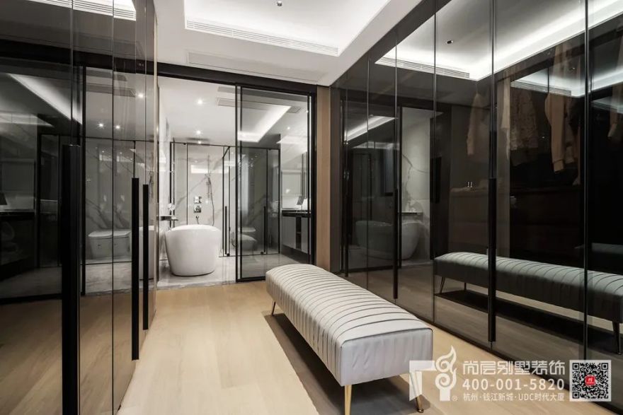 600㎡现代简约别墅设计丨杭州尚层装饰-41