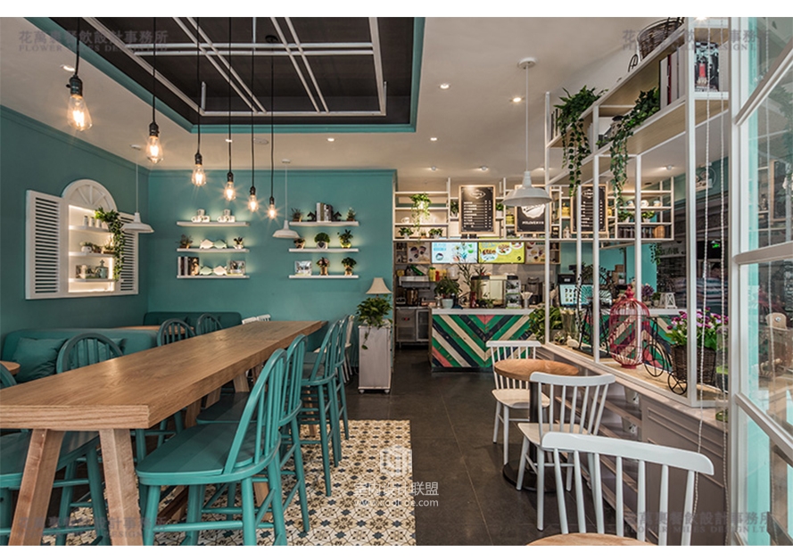 深圳花万里餐饮策划设计|中山-摩天轮咖啡馆—文艺小清新-12