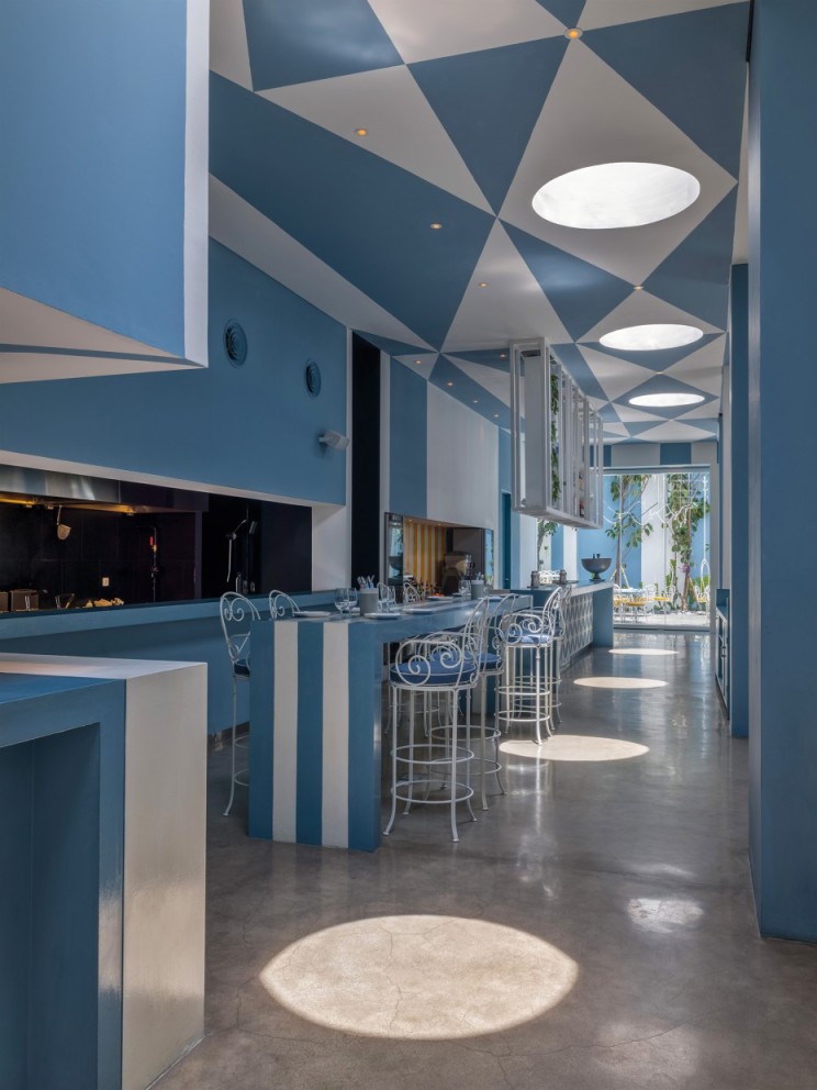 印尼 Da Maria 餐厅  现代餐饮空间诠释水磨石与金属之美-5