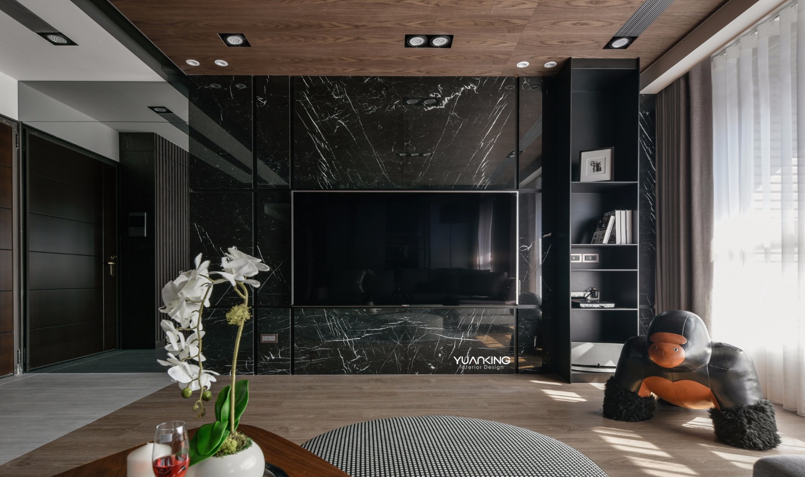 穿透‧轴——灰色系住宅  原境国际设计-3