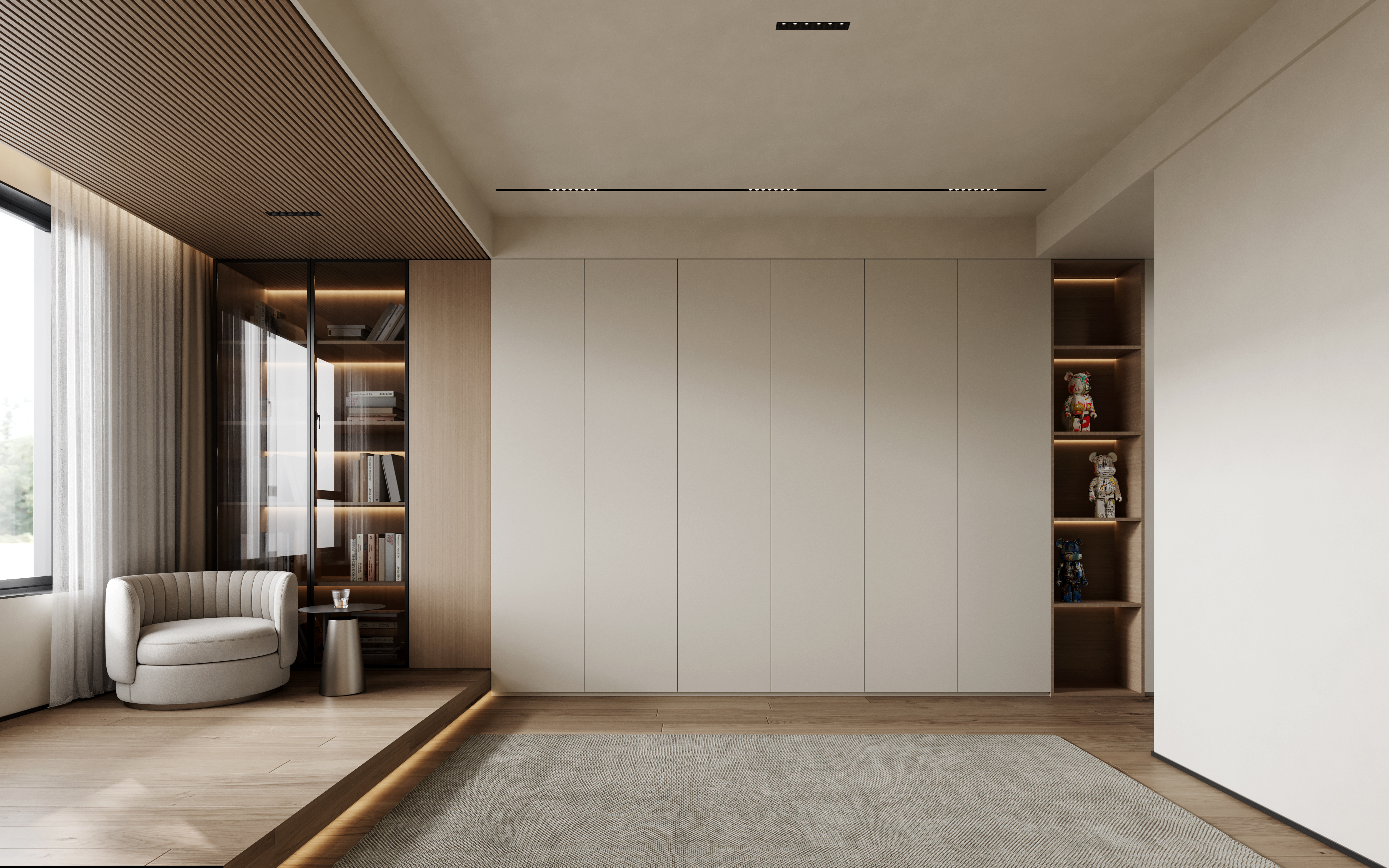 奶油风空间表现-17