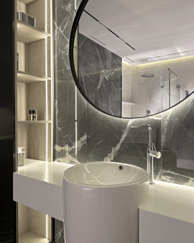 Dnipro View Penthouse,Kyiv · 三层公寓丨乌克兰基辅