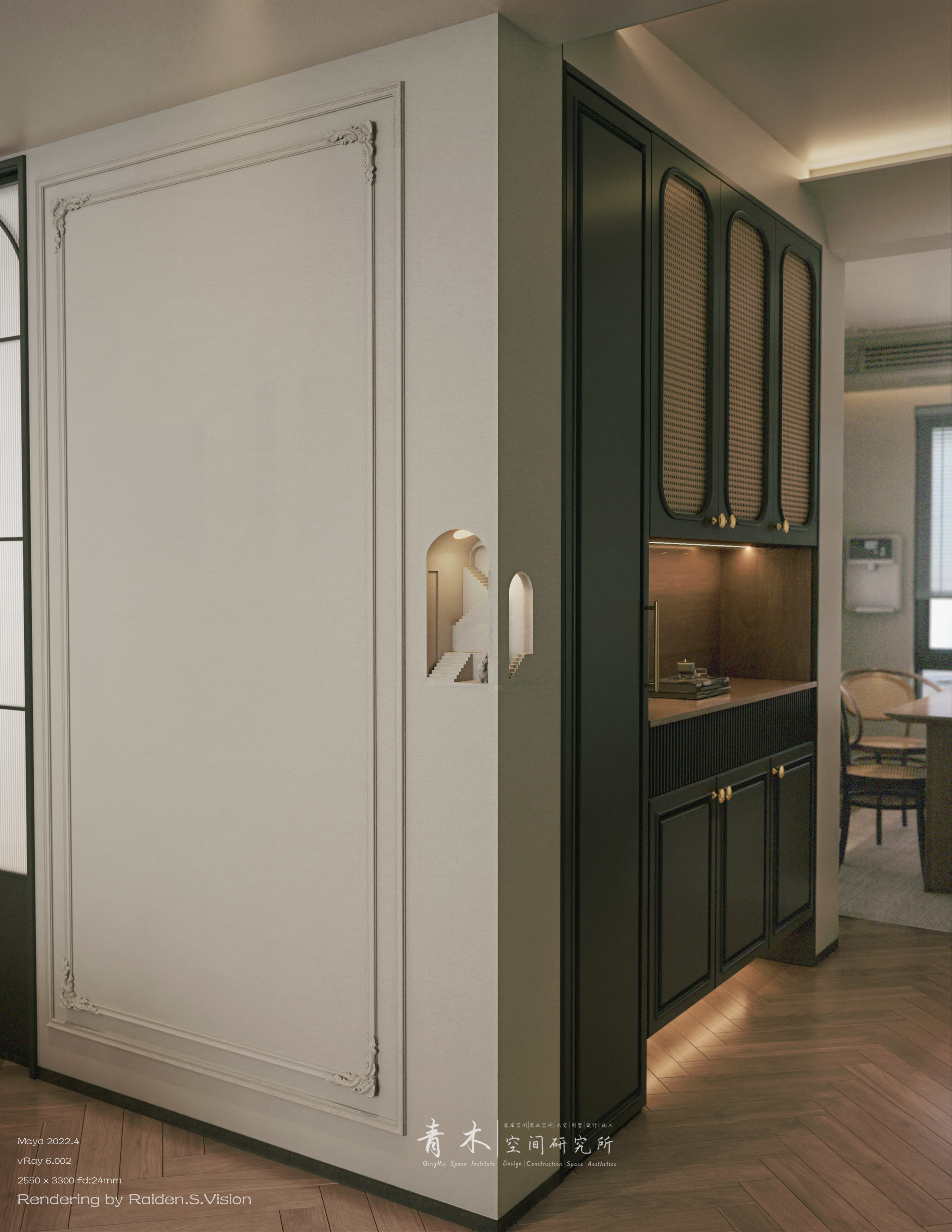 法式复古家居空间设计丨中国阜阳丨青木空间研究所-27