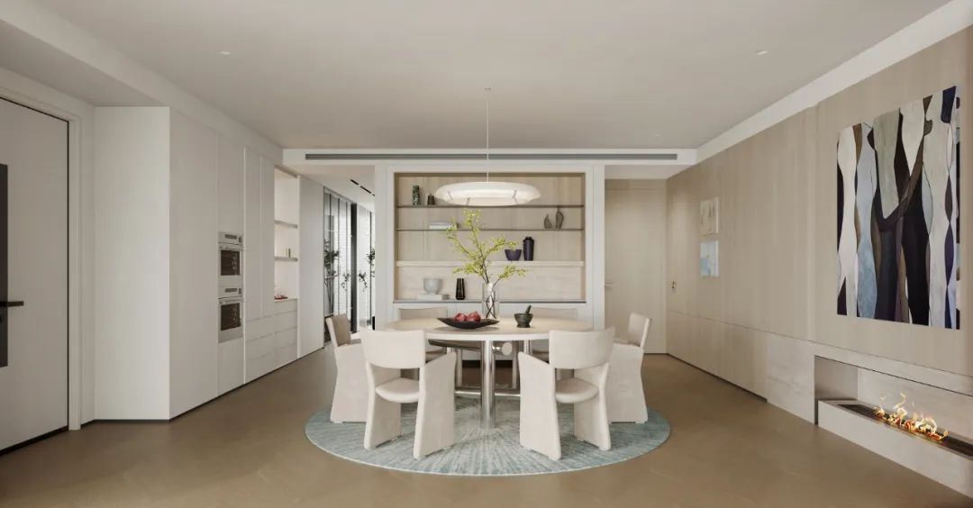 蓝色钱江大平层私宅设计丨中国杭州丨OTL本体建筑空间设计-12