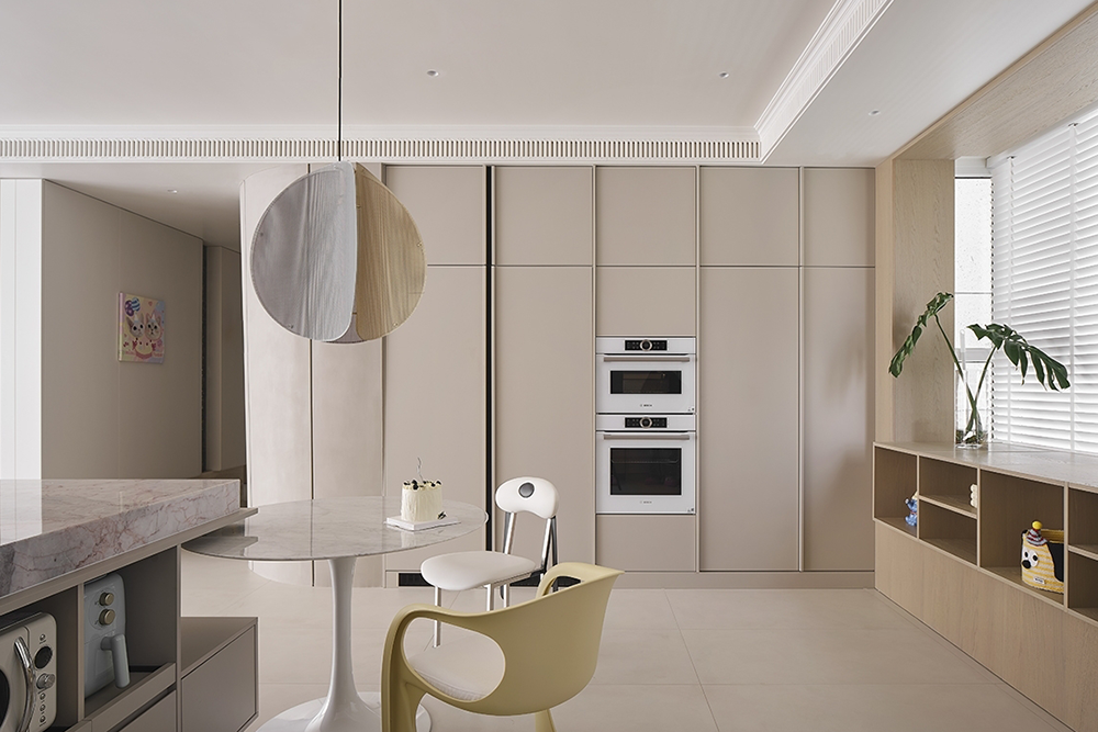 极简奶油风,多巴胺配色,治愈系的家丨無一內建筑设计,成都宏福樘设计-26