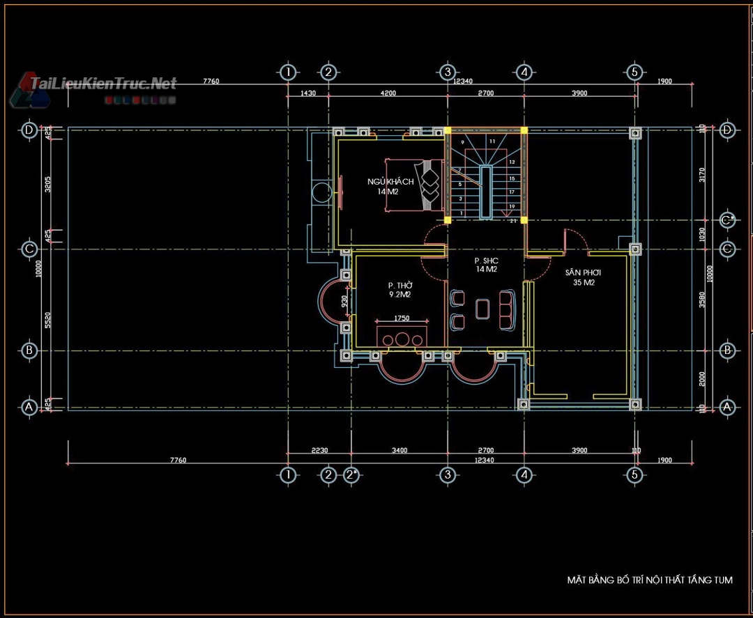 别墅古堡3层新古典设计方案（10·22m）-43