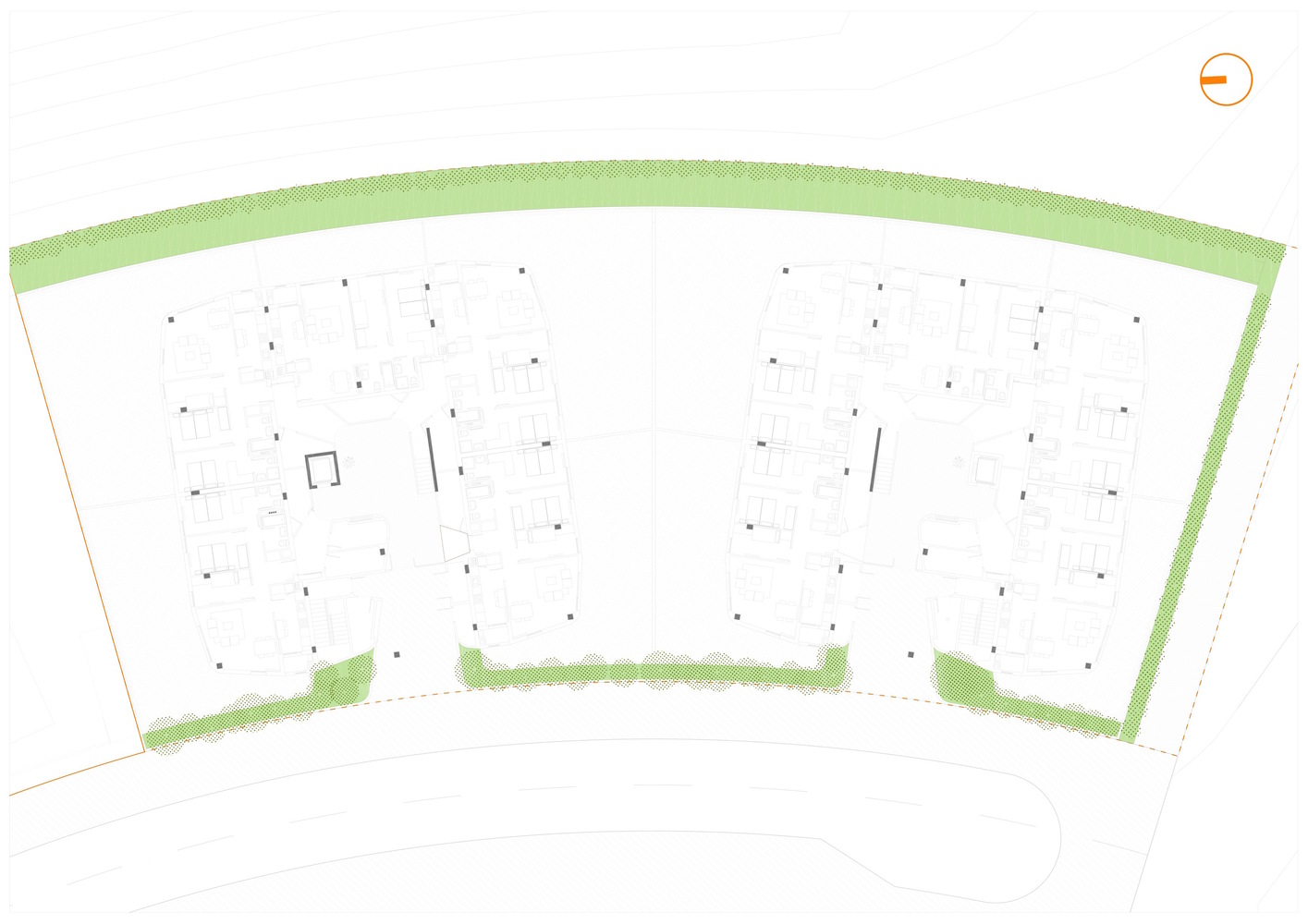 西班牙 58 VPO Torresolo 公寓楼——白色砖块与暗黑色铝材的现代居住建筑-67