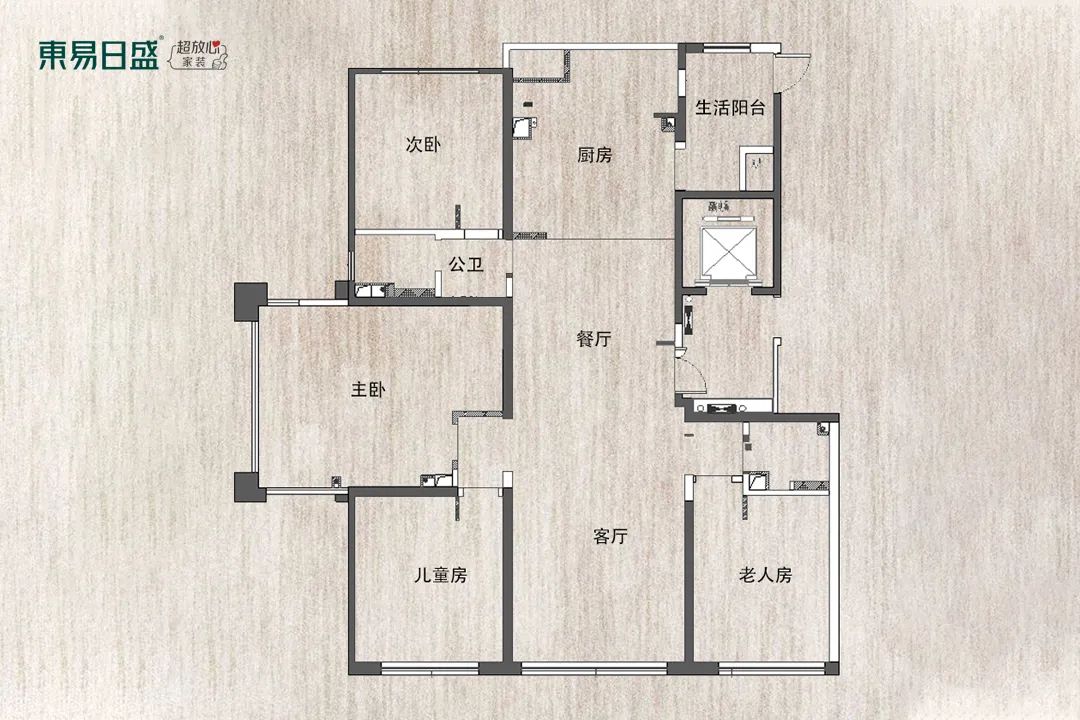 90后夫妻220㎡现代简约的家，三室变四室，被主卧圈粉了！-20