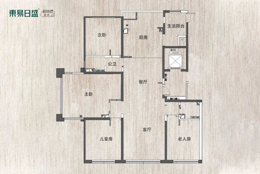 90后夫妻220㎡现代简约的家,三室变四室,被主卧圈粉了!-20