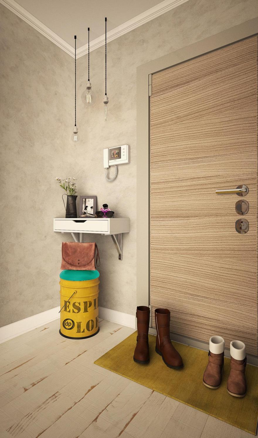 小户型公寓的 loft 设计丨俄罗斯莫斯科丨Diana(Диана)-27