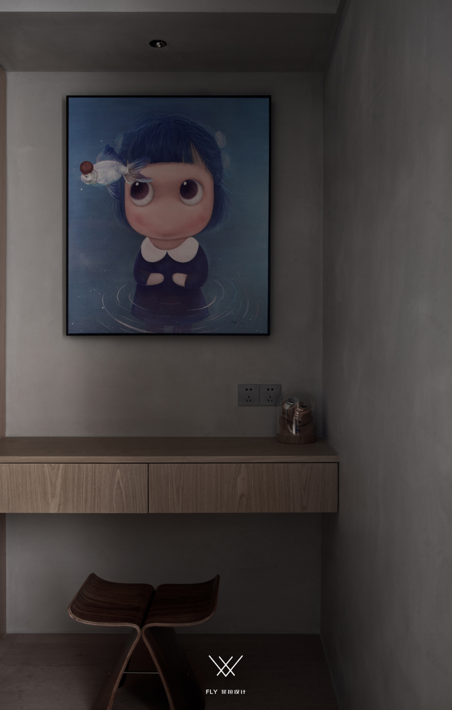 浙江杭州「万家星城」三室两厅现代侘寂空间设计丨中国杭州丨菲拉设计-111