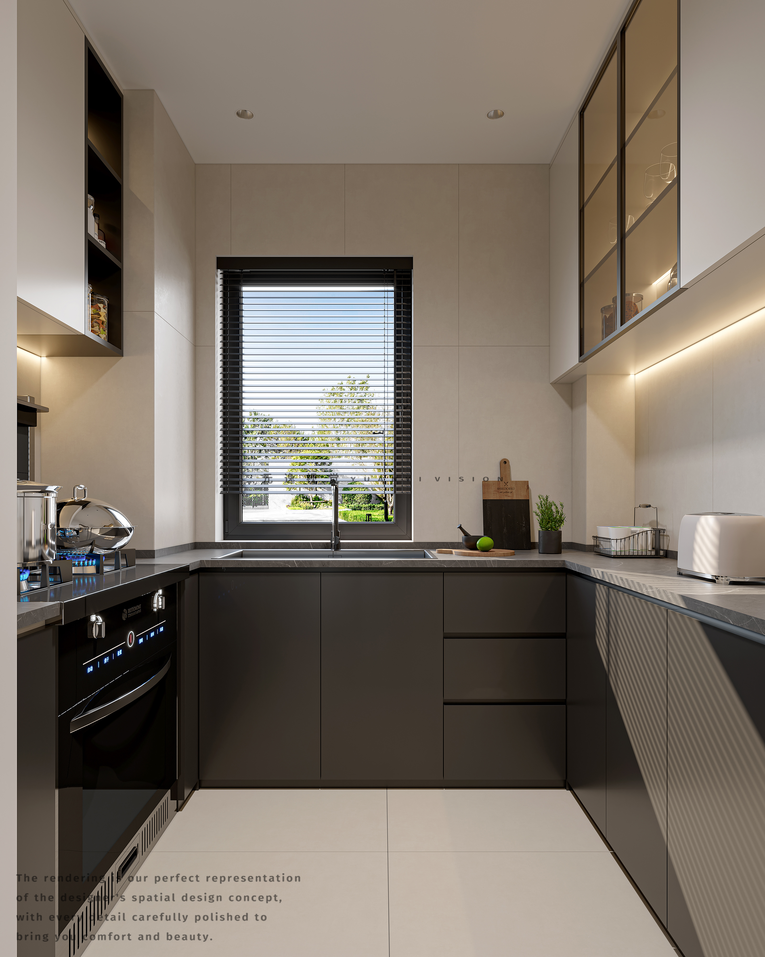 解构现代美学 · 住宅全案设计个人效果图表现-14