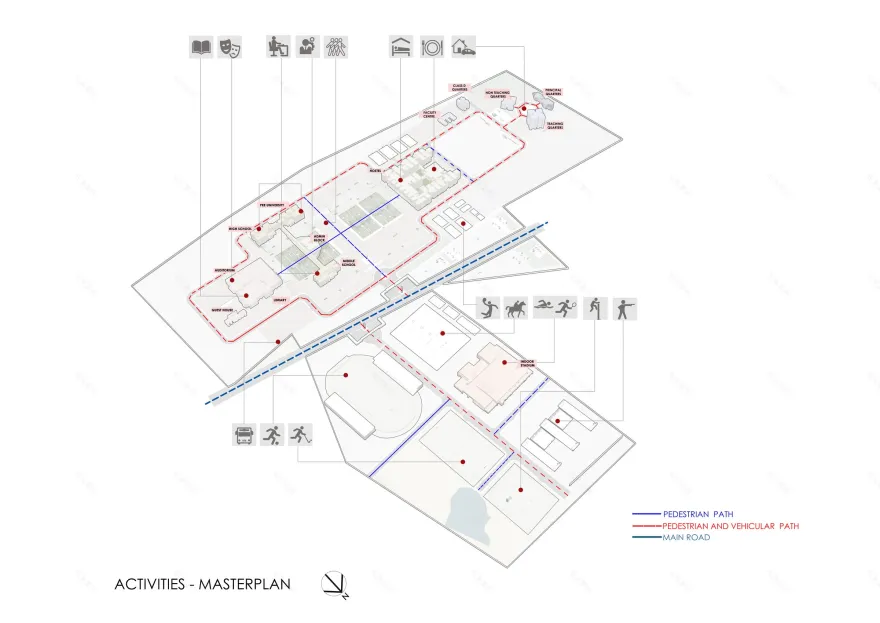 Sainik 学校礼堂和图书馆街区丨印度丨Shuonya Nava Designs-28