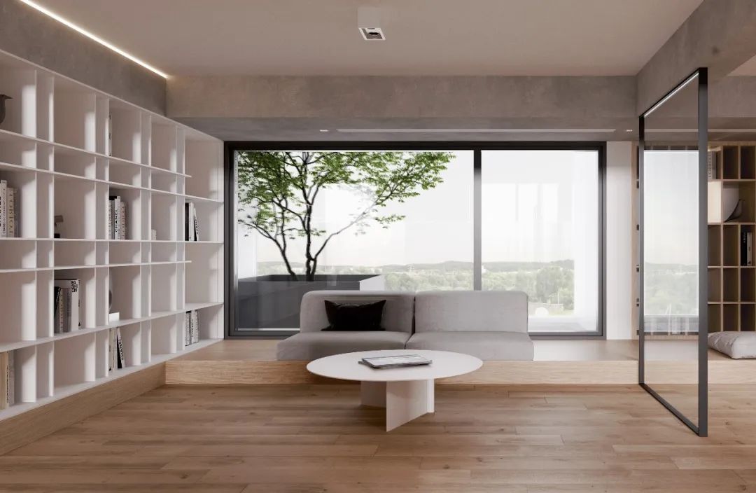 上海融信别墅极致简约设计，裸梁结构强调空间关系-31