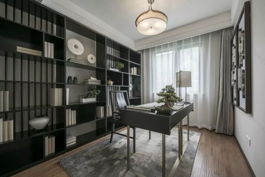 大地色与中式蓝的完美融合,打造优雅简约的人居空间-99