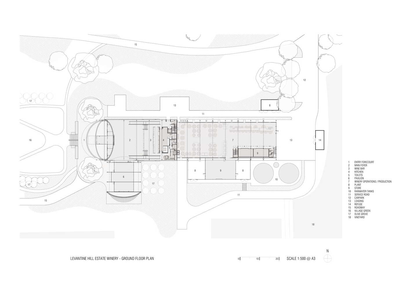 Levantine Hill Estate 酒庄丨澳大利亚丨Fender Katsalidis Architects-16