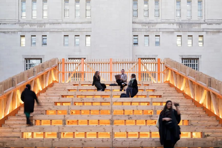 伦敦大学 Senate House Steps 阶梯装置丨英国伦敦丨BDP 百殿建筑设计-25