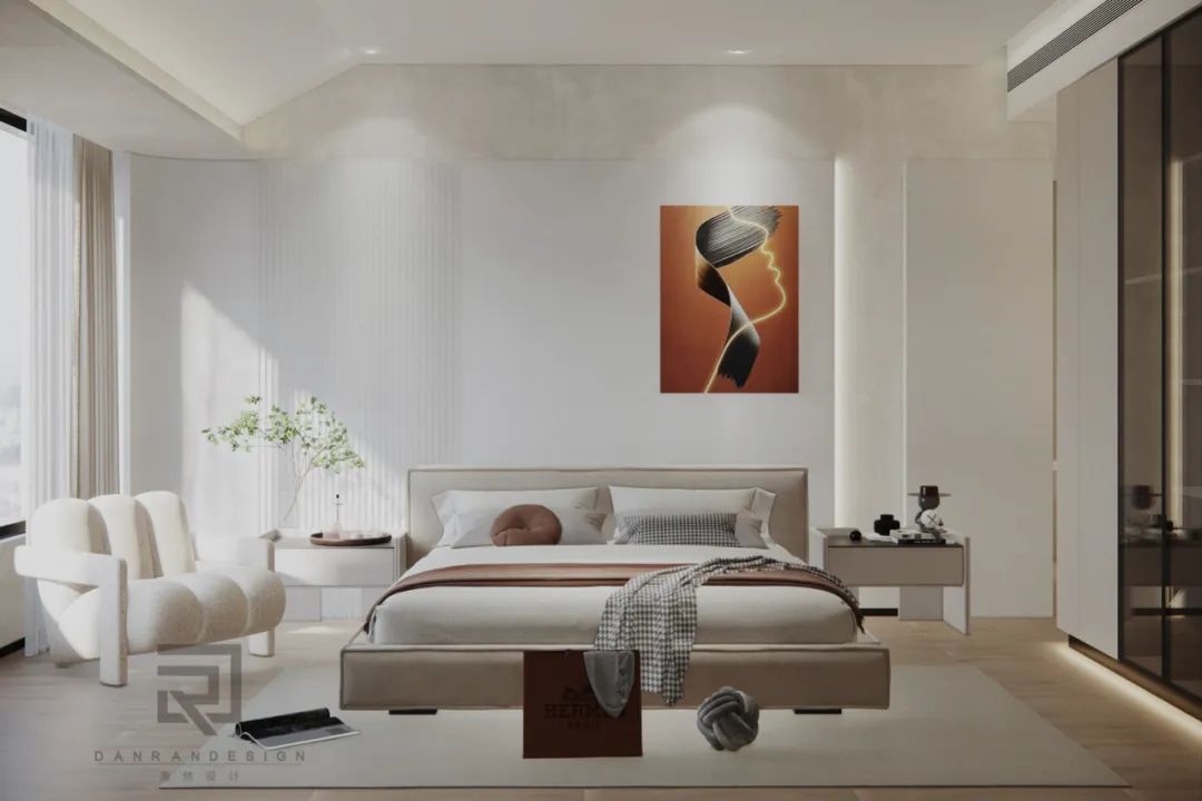 嘉陵江天 · 220㎡天际大平层的阔景设计与生活品味丨中国渝北丨澹然团队,橙色软装-44