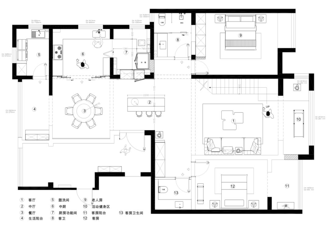 天地源兰亭坊顶复侘寂风别墅设计丨中国西安丨青马别墅设计-40