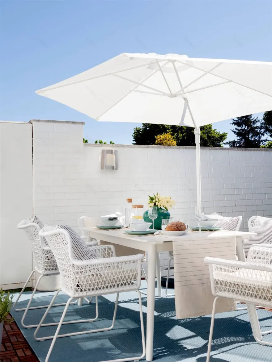 IKEA 打造城市绿洲花园阳台,演绎清新地中海风-6