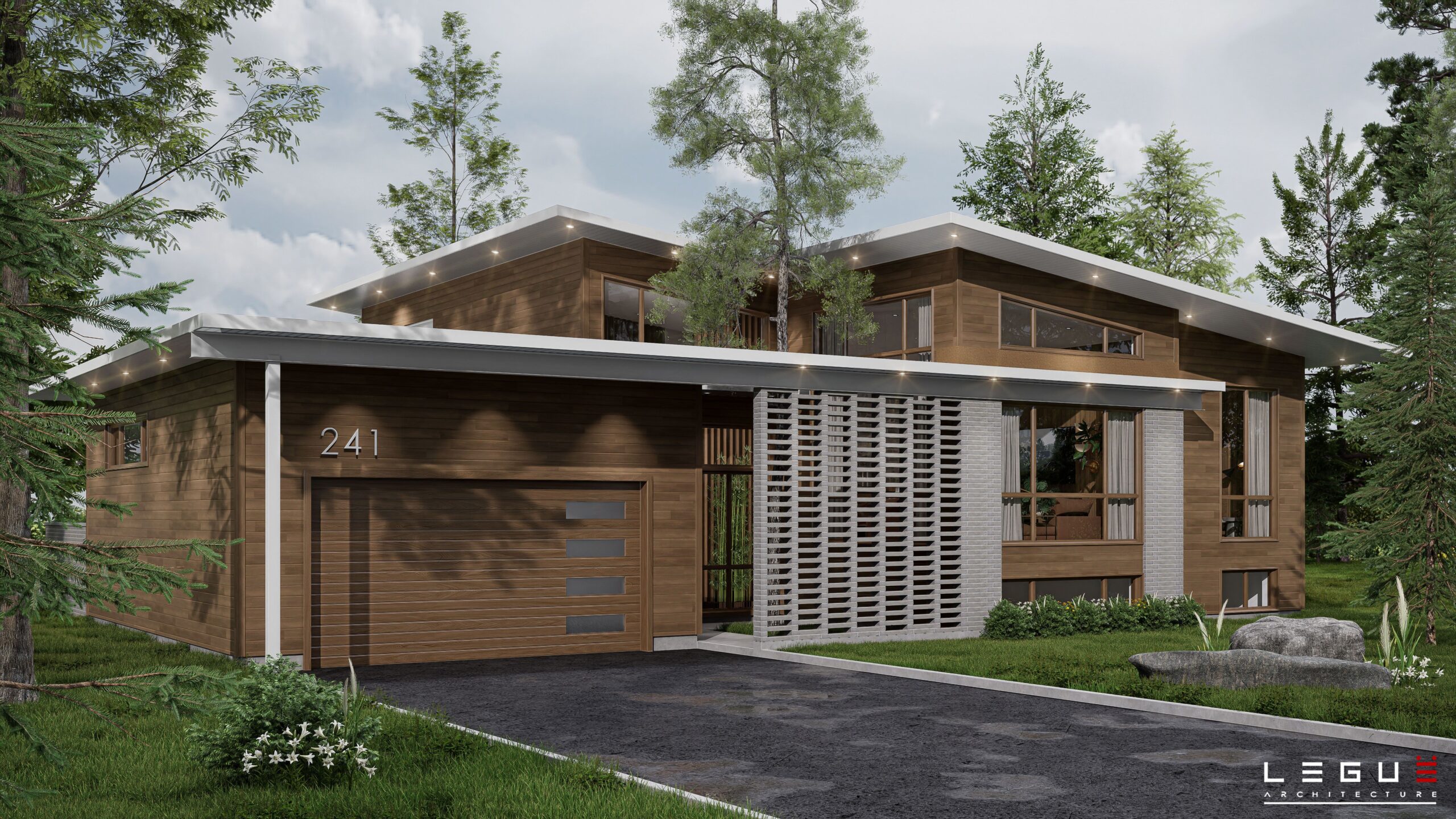 户型图 Ë·241 

注：Plan de maison常见意思是房屋平面图；户型图 ，这里Ë·241不太明确具体所指，按原文保留呈现 丨LEGUË architecture-58