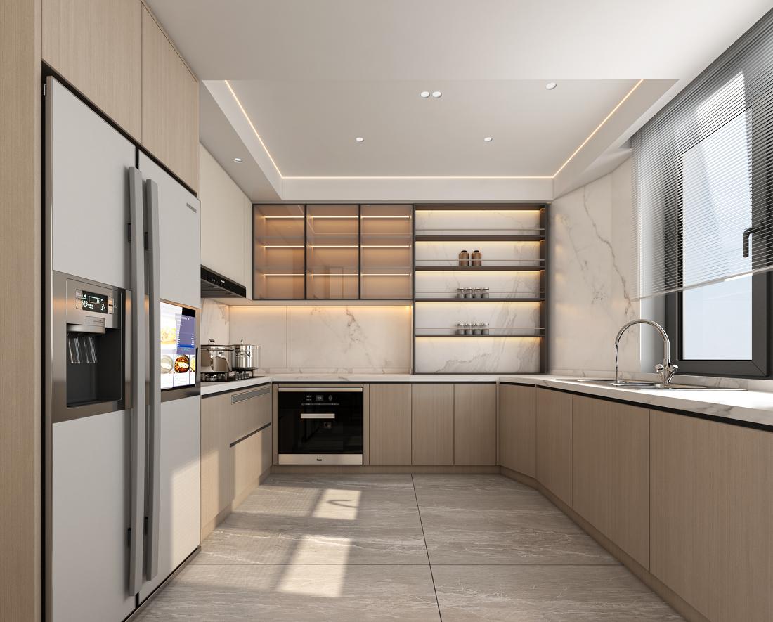 现代风格三口之家-7