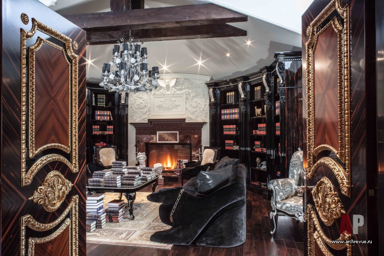 古典庄园带俱乐部区域的室内设计丨Путиловская Марина（玛丽娜·普季洛娃）-26