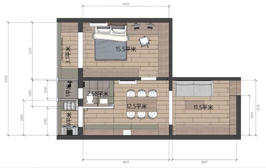 宅生活新定义 | 李羽虤 x 张天英“大小辫儿”的 48 平米全屋改造-91