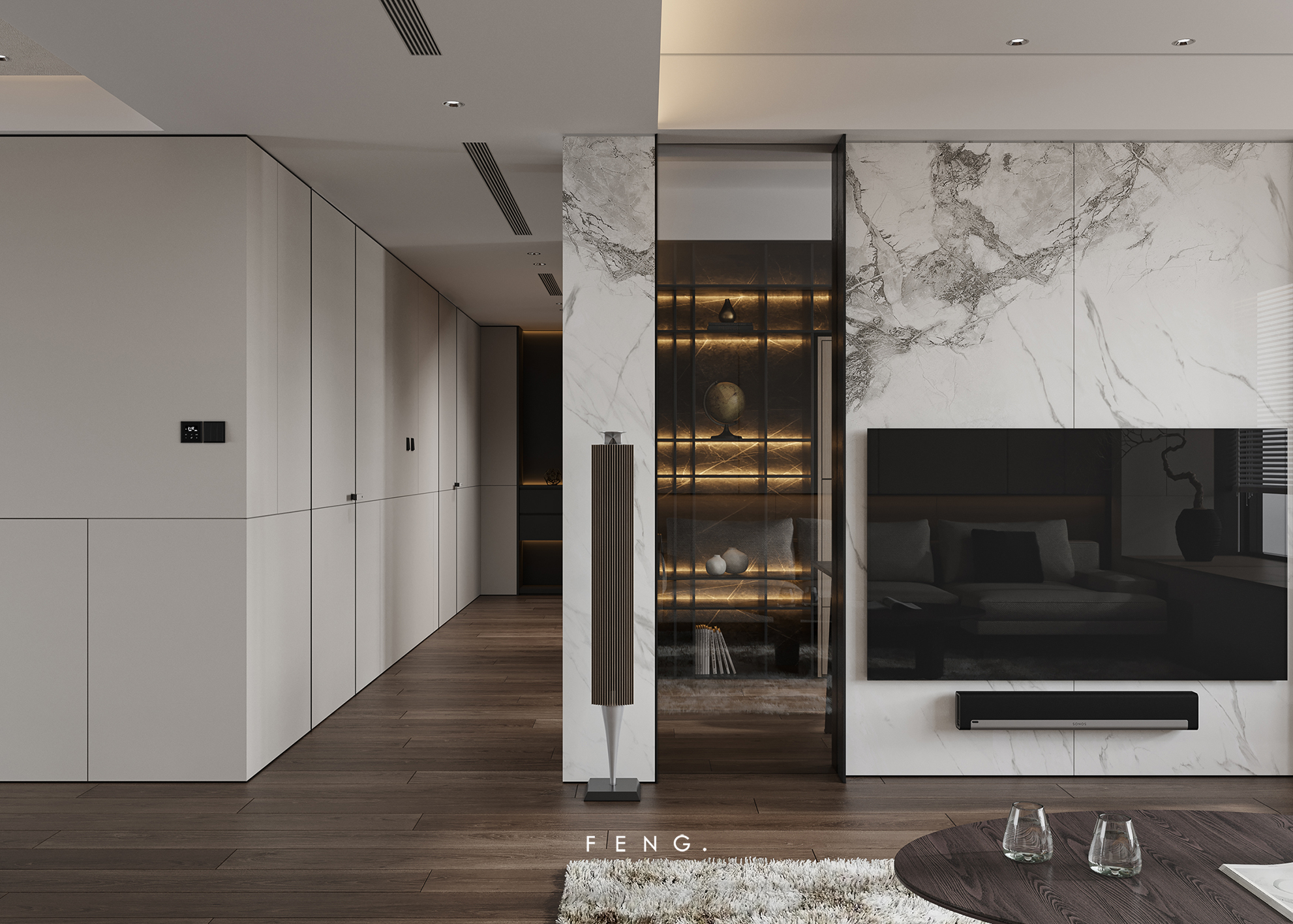 台式现代小户型空间设计丨锋 FENG.-3