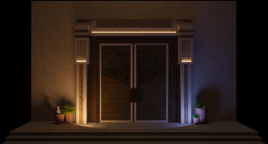 也门考古博物馆大门设计-5