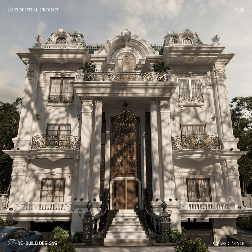 经典别墅外观设计丨埃及丨Re Build Designs-15