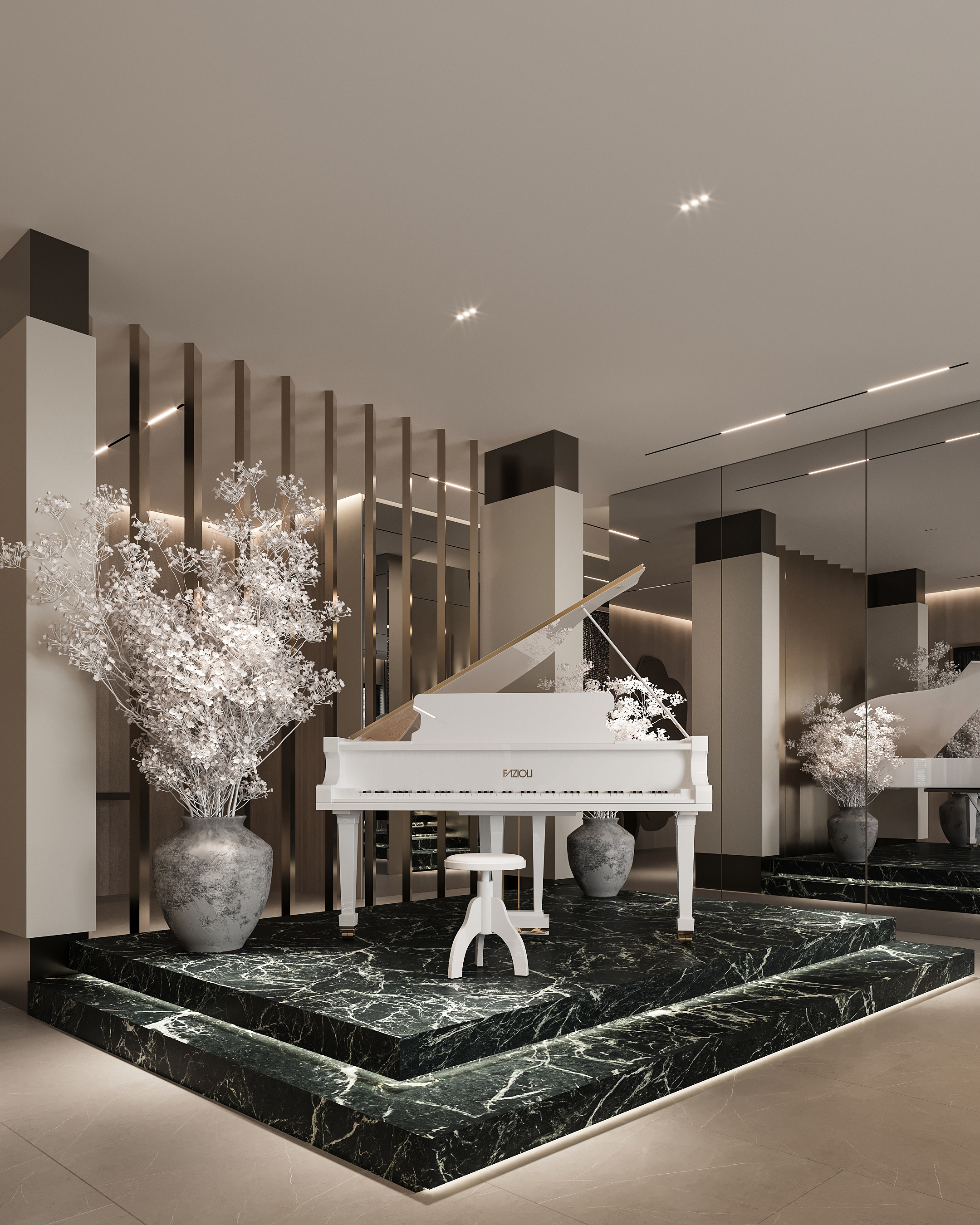 DARK STAIRCASE 楼梯设计丨阿联酋迪拜丨Mohamed Hassan-8