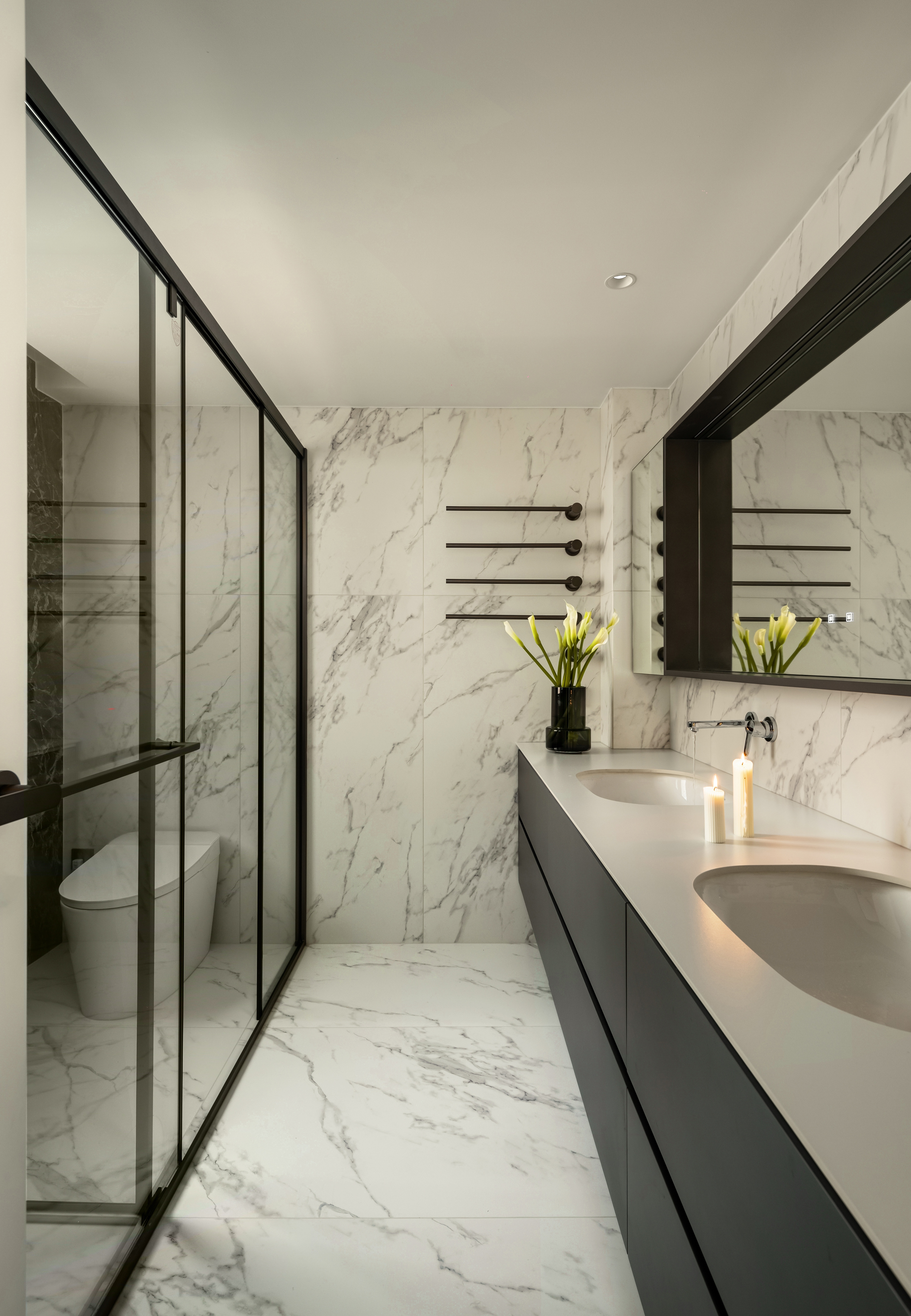 黑白重构,400㎡四层别墅的极简新生丨北岩-44