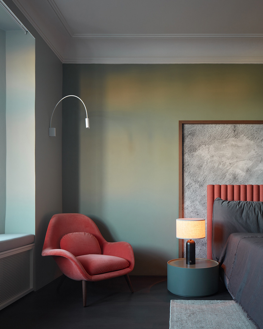 布拉格复古风格公寓,英伦雅致混搭艺术气息-17