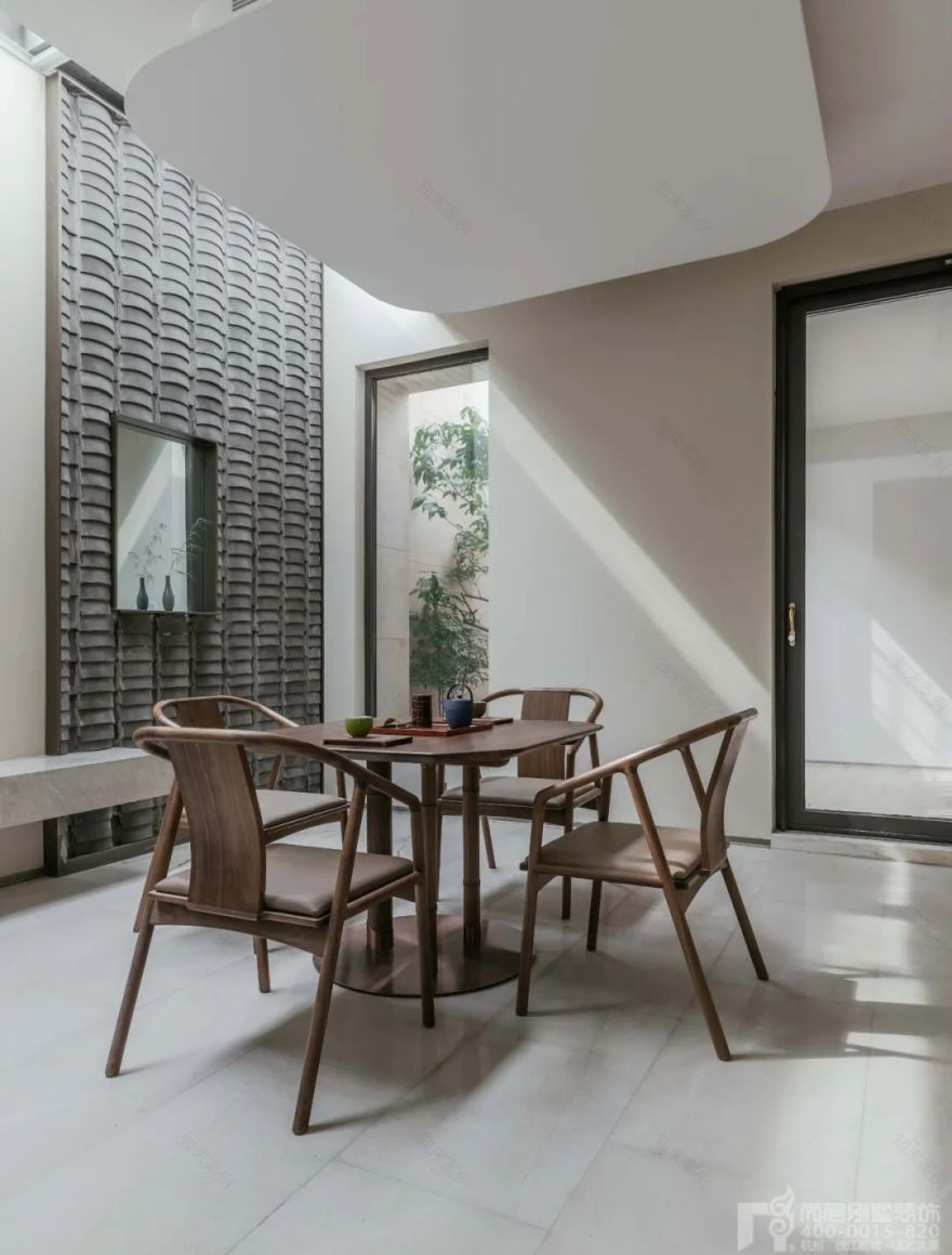 新中式闲庭深院丨中国杭州丨尚层别墅装饰-28