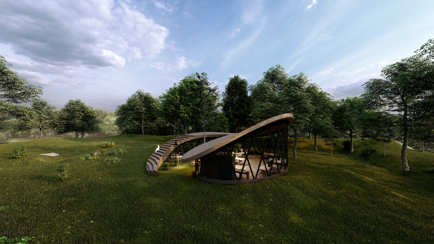 螺旋咖啡厅丨伊朗丨REMM Studio-14