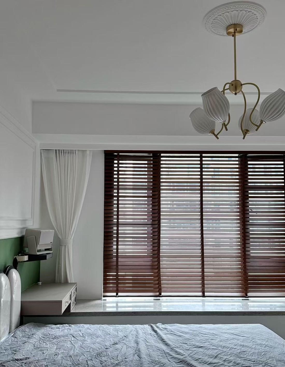 客厅里的书房,轻法式精装房改造-27