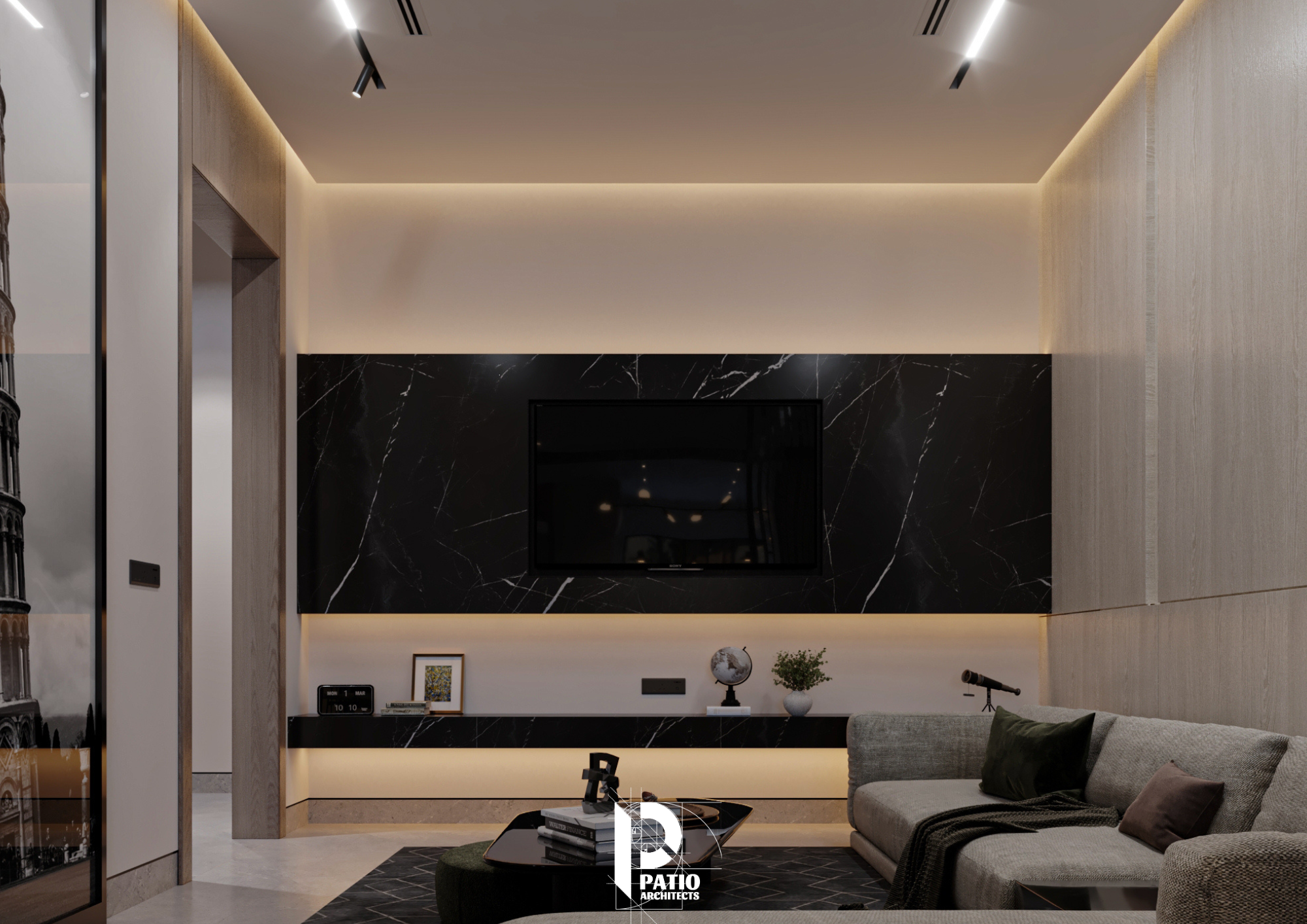 现代起居,餐厅与厨房室内设计丨沙特阿拉伯利雅得丨Patio Architects L.L.C-9